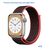  Ремешок нейлоновый Great Case Sport для Apple Watch 38/40/41 мм, 225мм, на липучке, красный+черный (13) 