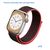  Ремешок нейлоновый Great Case Sport для Apple Watch 38/40/41 мм, 225мм, на липучке, красный+черный (13) 