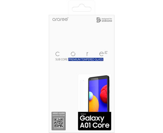  Защитное стекло для экрана Samsung araree by KDLAB для Samsung Galaxy A01 Core прозрачная 1шт. (GP-TTA013KDATR) 