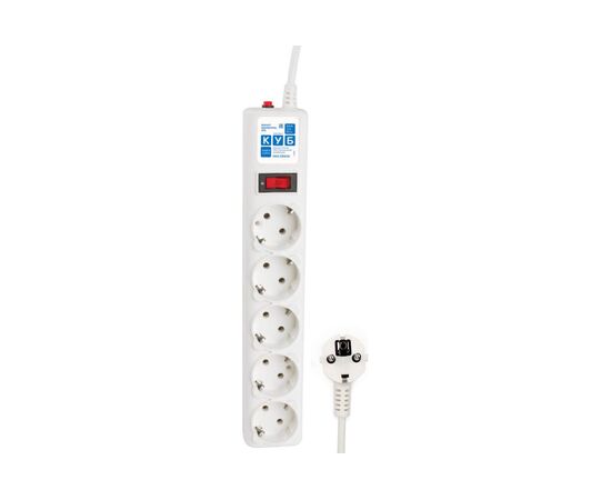  Сетевой фильтр Power Cube SPG-B-0,5М-White 5-розеток, 0.5м, белый 