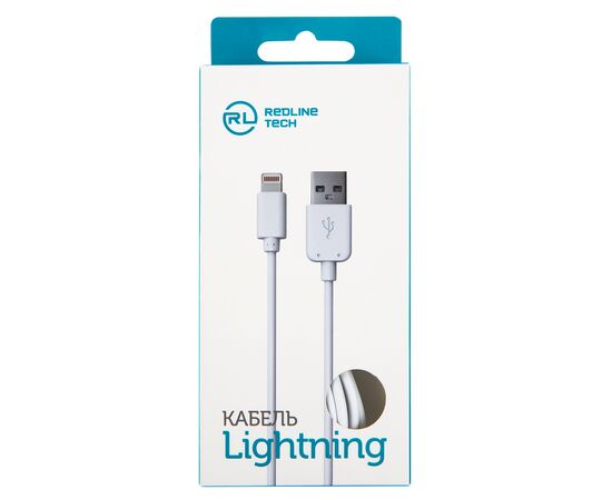  Дата-кабель Red Line USB - 8 – pin для Apple, белый 