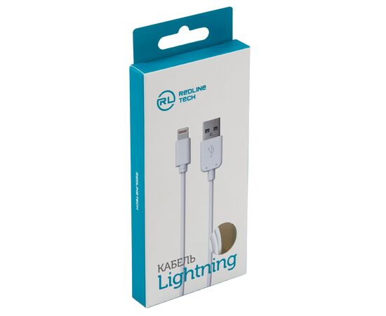  Дата-кабель Red Line USB - 8 – pin для Apple, белый 