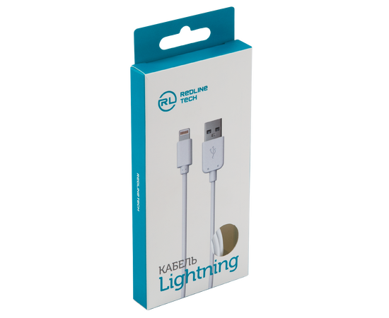  Дата-кабель Red Line USB - 8 – pin для Apple, белый 
