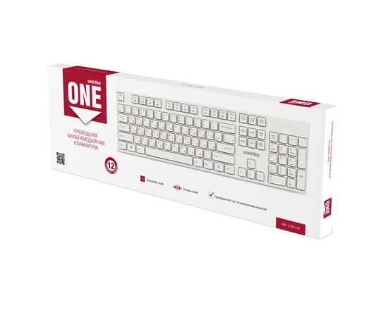  Клавиатура Smart Buy SBK-238U-W ONE мембранная USB (white) (213101) 
