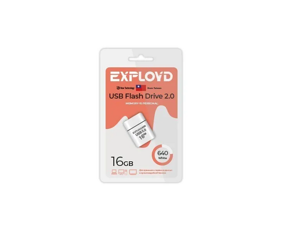  USB  16GB  Exployd  640  белый 