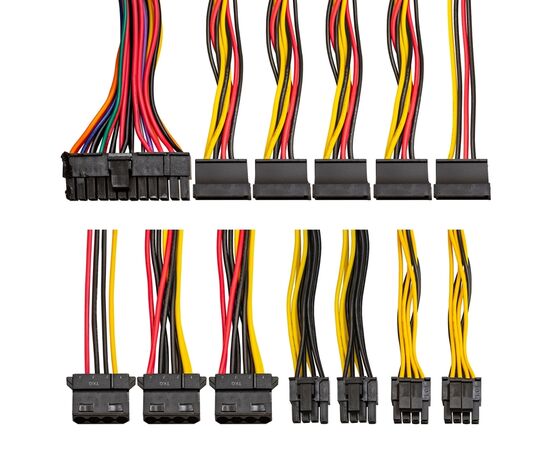  Блок питания ExeGate UNS800 EX292165RUS-PC 800W (ATX, 12cm fan, 24pin, 2x(4+4)pin, 2xPCI-E, 5xSATA, 3xIDE, кабель 220V в комплекте) 