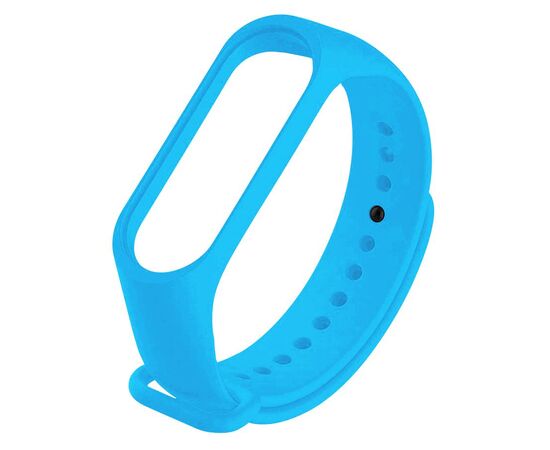  Ремешок силиконовый Krutoff для Xiaomi Mi Band 5/6 (light blue) 