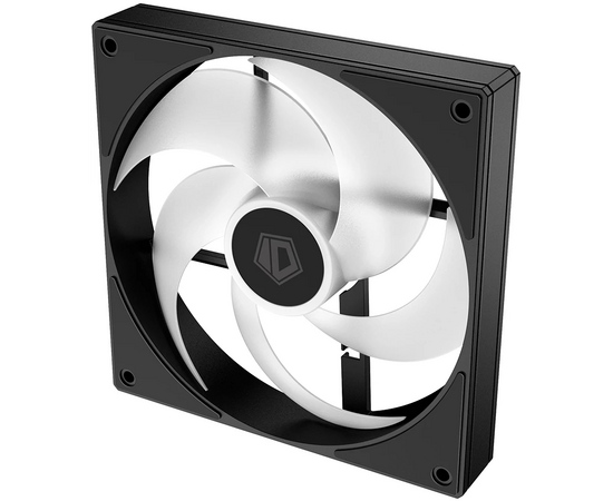  Вентилятор ID-COOLING AS-140-ARGB-K 140x140x25мм (PWM, резиновые углы, черный, 300-1800об/мин, супертихий) Box 