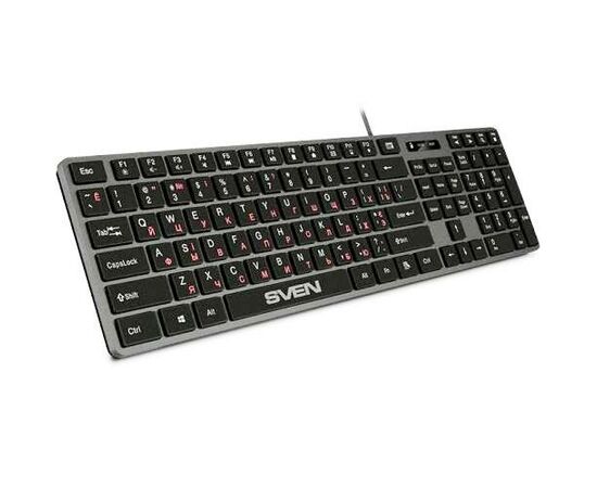  Клавиатура SVEN KB-E5000 серый металлик (SV-020545) 