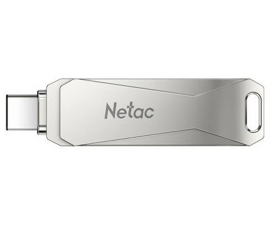  USB-флешка Netac U782C NT03U782C-256G-30PN 256Gb, USB3.0+TypeC, металлическая 