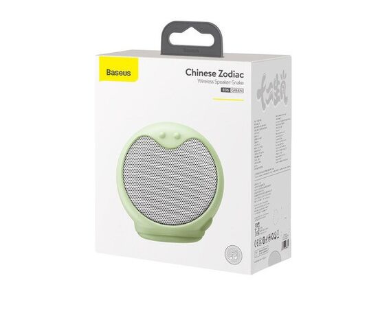  Колонка портативная Baseus,  Encok E06, силикон, Bluetooth, цвет: зелёный 