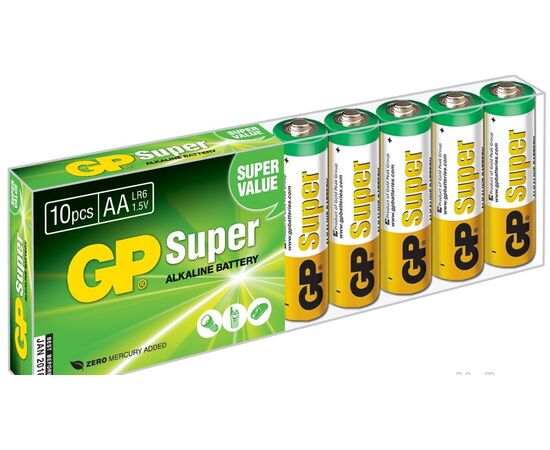  Батарея GP Super 15A-B10 (GP15ARU-2S10) AA, 1.5V 10шт. 