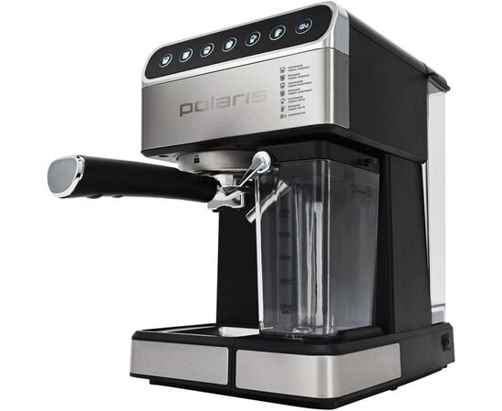  Кофеварка эспрессо Polaris PCM 1535E черный/серебристый 