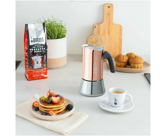  Гейзерная кофеварка Bialetti New Venus Rame Induzione 7284 4 чашки 
