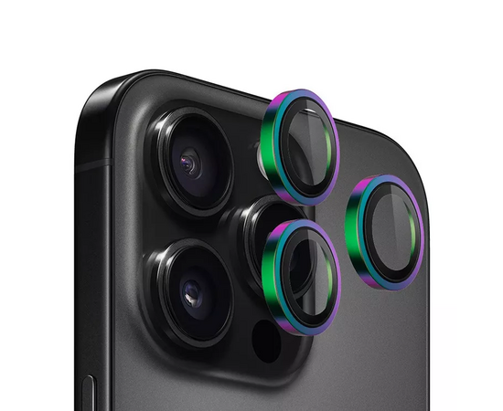  BlueO стекло для iPhone 16 Pro/16 Pro Max, Camera lens Armor Alumin 3 шт. Black (+installer) 