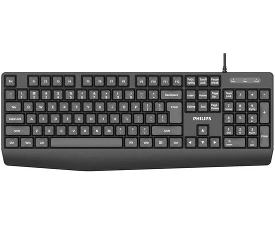  Клавиатура проводная Philips SPK6237 (SPT6237B/60) чёрный 