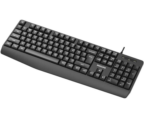  Клавиатура проводная Philips SPK6237 (SPT6237B/60) чёрный 